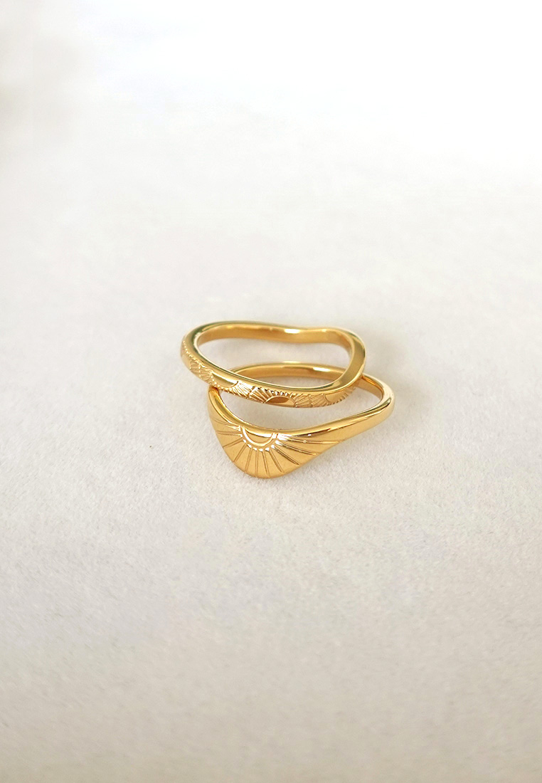 Set of 2 Sunrise Ring Set Set of 2 Sunrise Ring Set