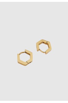 Hexa Huggie Hoops
