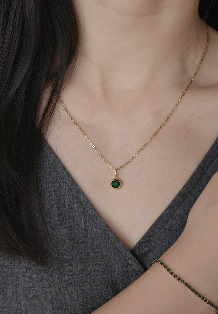 Solitaire Birthstone Necklace Solitaire Birthstone Necklace