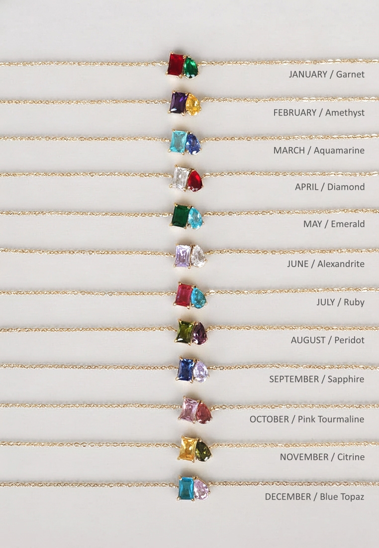 Toi et Moi Birthstone Bracelet Toi et Moi Birthstone Bracelet