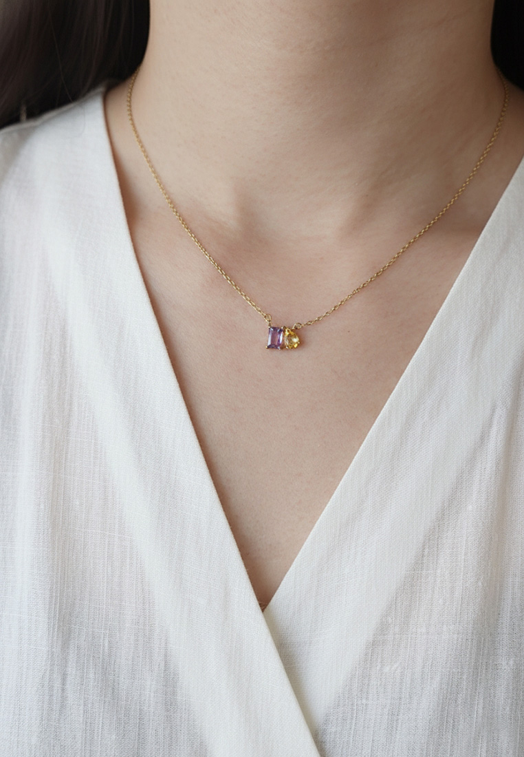 Toi et Moi Birthstone Necklace Toi et Moi Birthstone Necklace