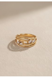 Marise Layered Marquise Ring