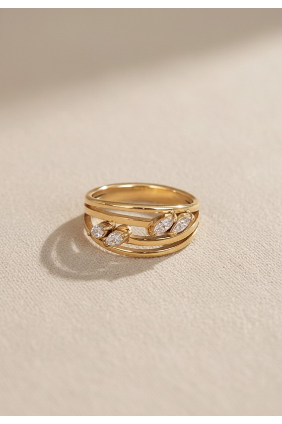 Marise Layered Marquise Ring