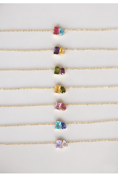 Toi et Moi Birthstone Bracelet