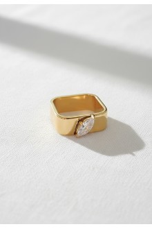 Marquise Square Band Ring