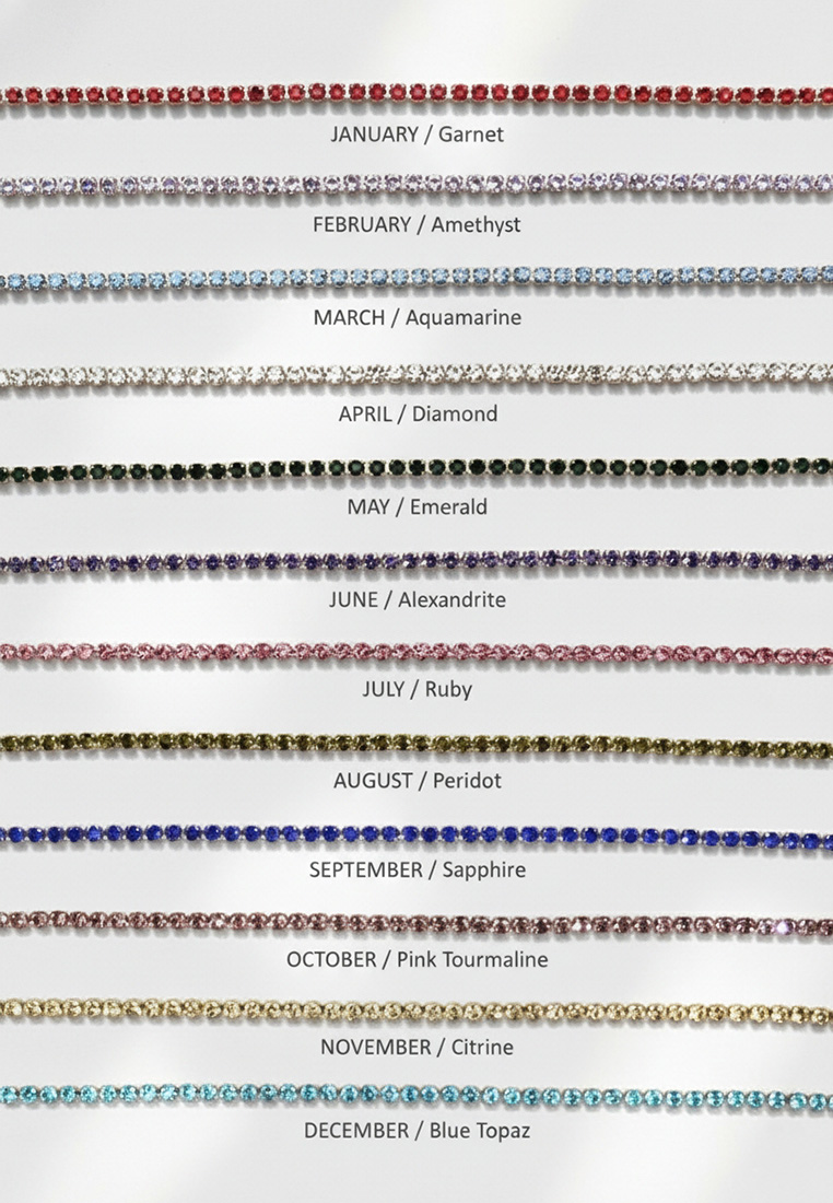 Birthstone Tennis Bracelet Birthstone Tennis Bracelet