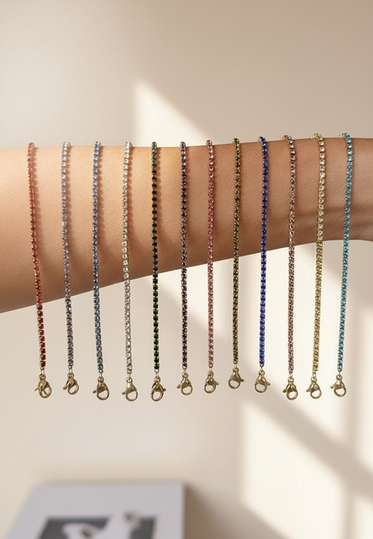 Birthstone Tennis Bracelet Birthstone Tennis Bracelet