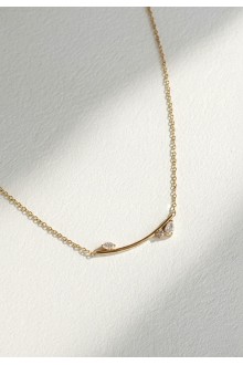 Lira Crescent Spark Necklace