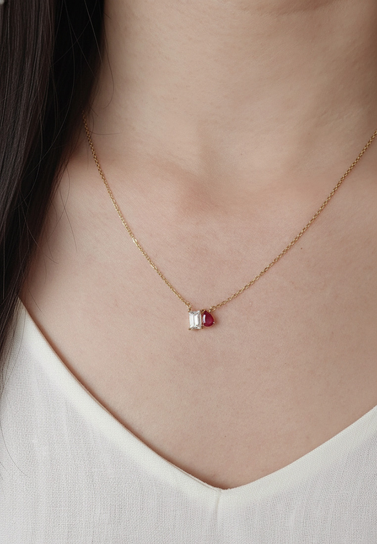 Toi et Moi Birthstone Necklace Toi et Moi Birthstone Necklace