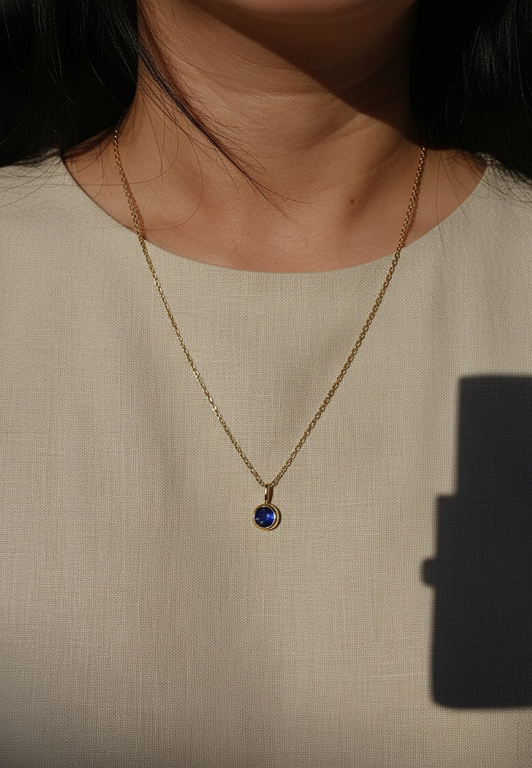 Solitaire Birthstone Necklace Solitaire Birthstone Necklace