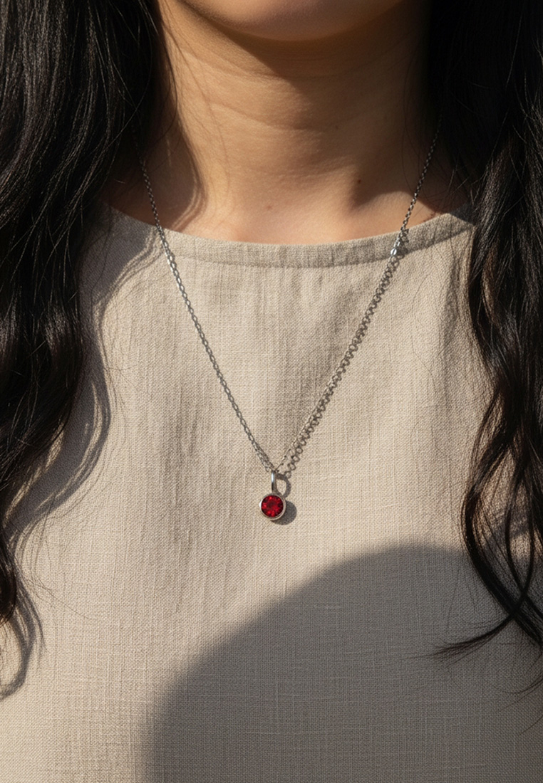 Solitaire Birthstone Necklace Solitaire Birthstone Necklace