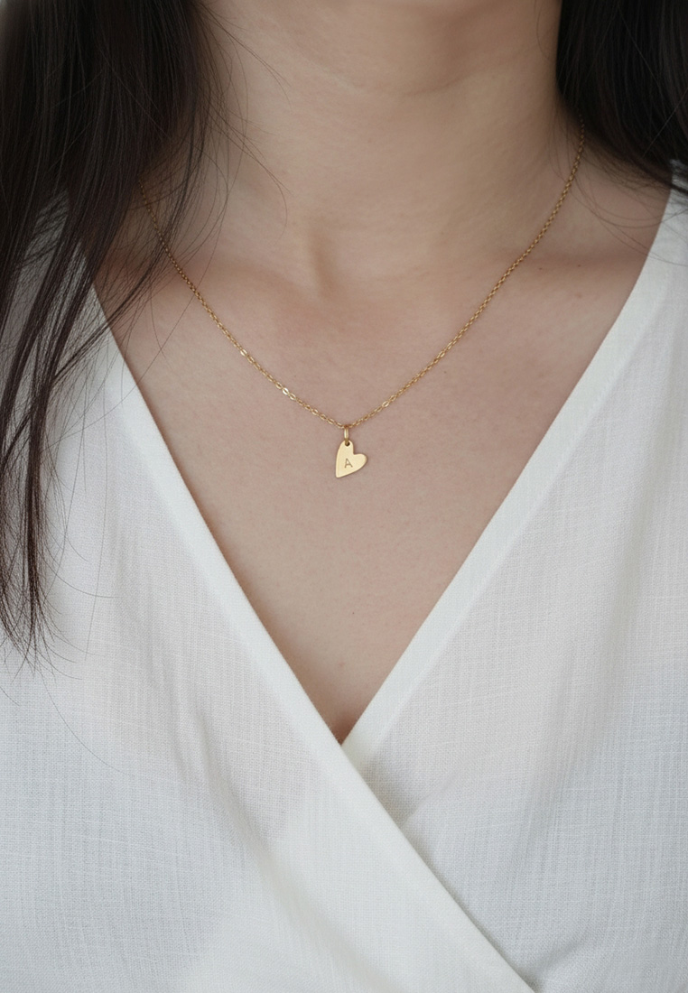 Yours Truly Initial Heart Necklace Yours Truly Initial Heart Necklace