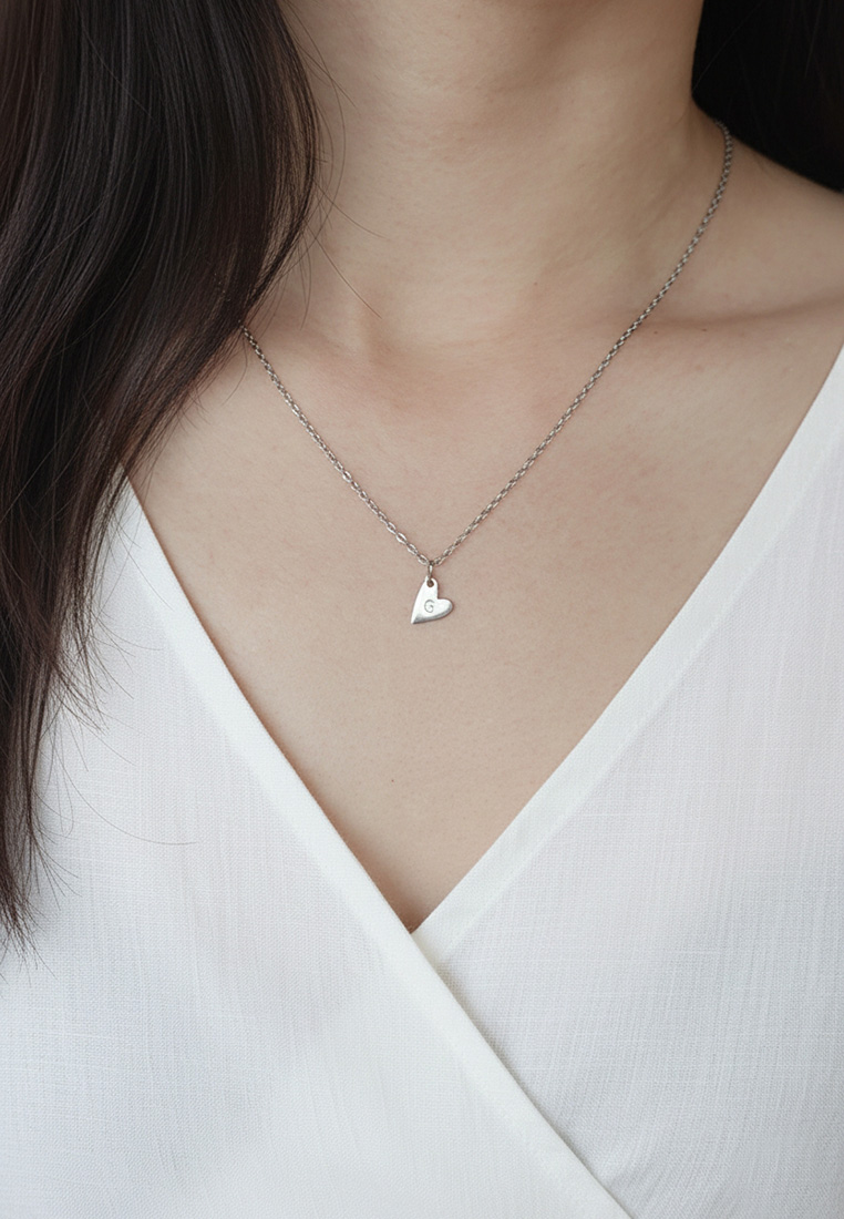 Yours Truly Initial Heart Necklace Yours Truly Initial Heart Necklace