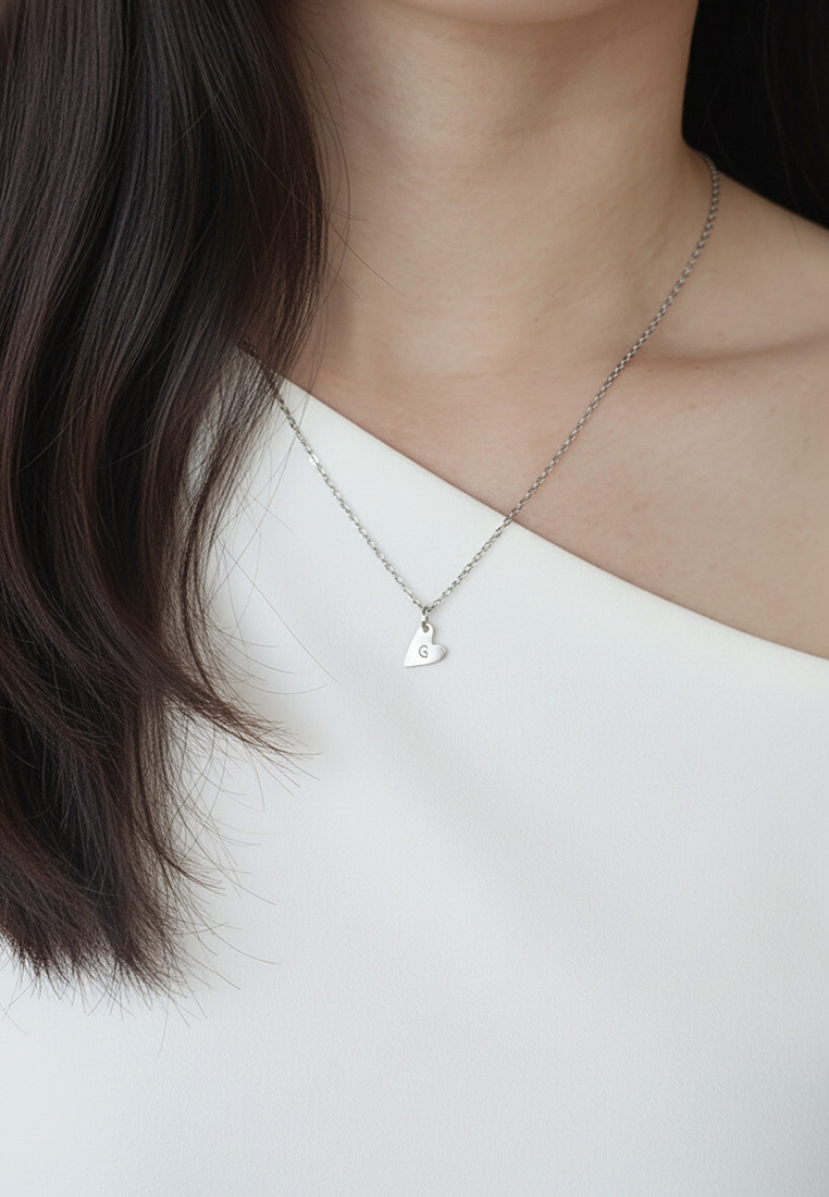 Yours Truly Initial Heart Necklace Yours Truly Initial Heart Necklace