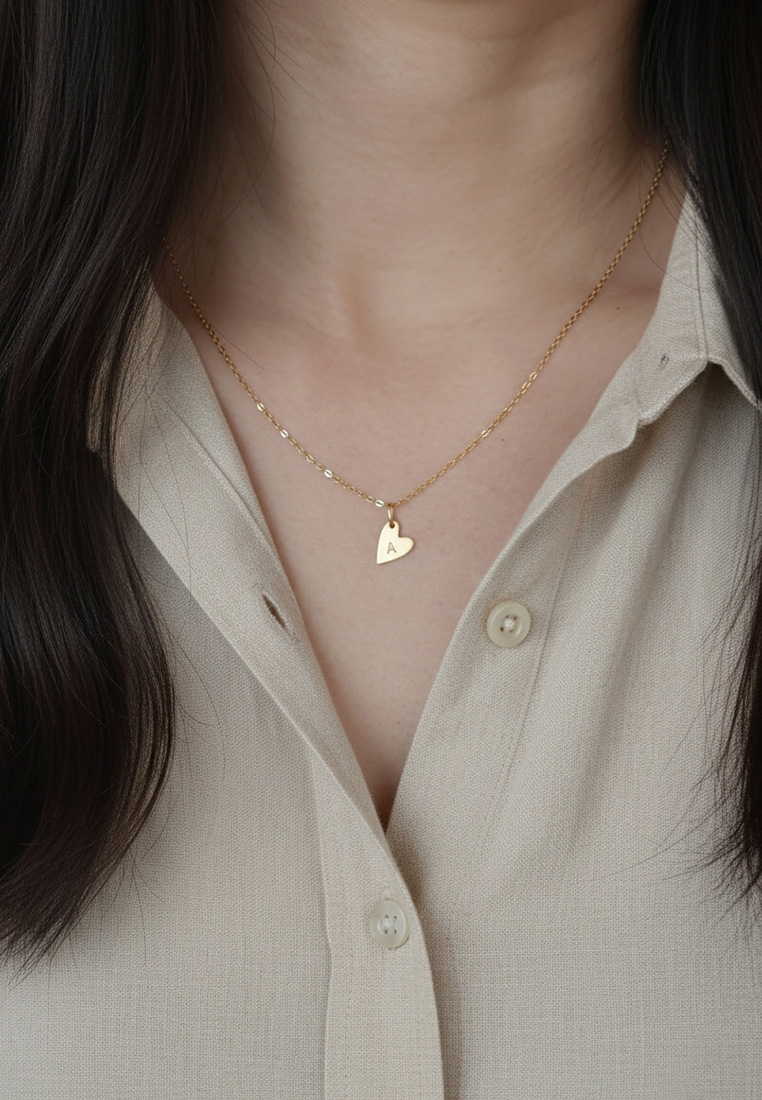 Yours Truly Initial Heart Necklace Yours Truly Initial Heart Necklace