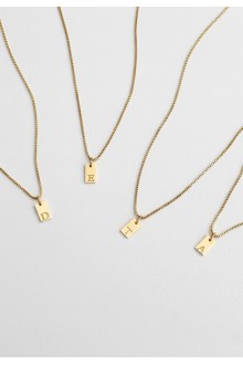 Initial Tag Necklace