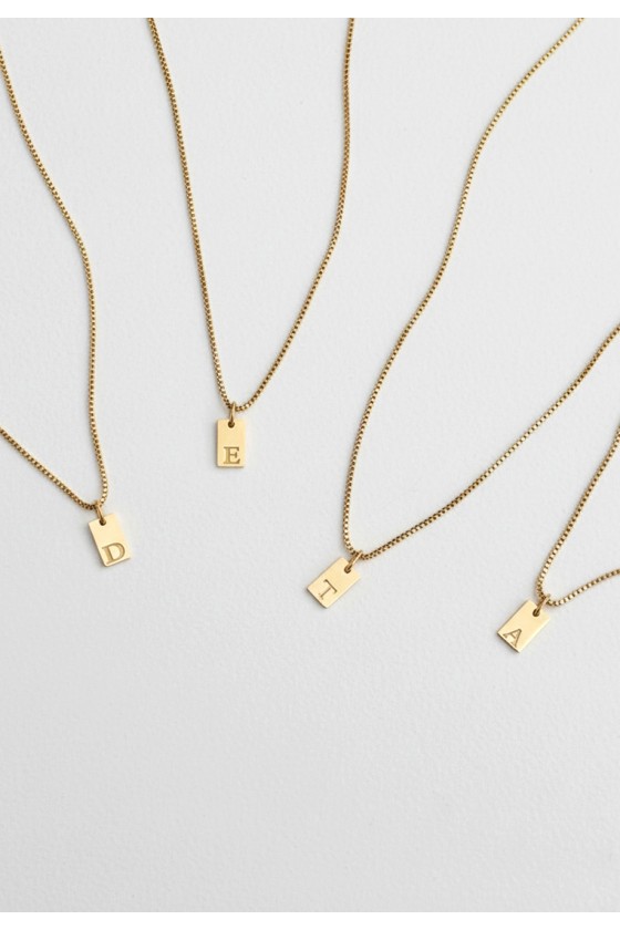 Initial Tag Necklace
