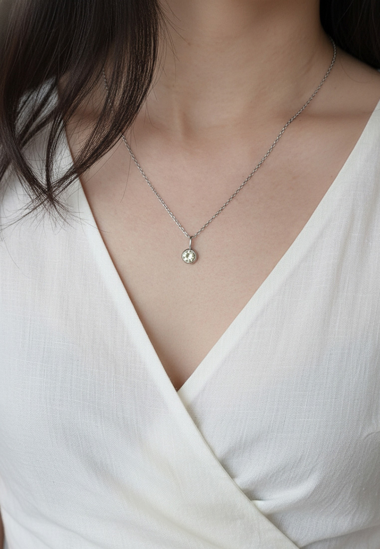 Solitaire Birthstone Necklace Solitaire Birthstone Necklace