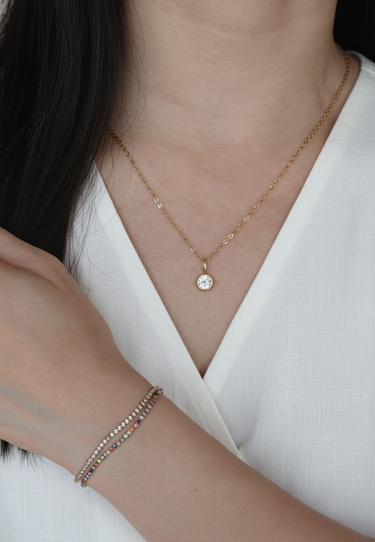 Solitaire Birthstone Necklace Solitaire Birthstone Necklace