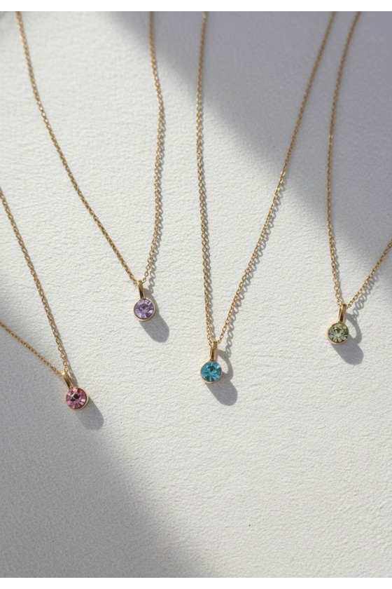 Tiny Treasure Birthstone Necklace