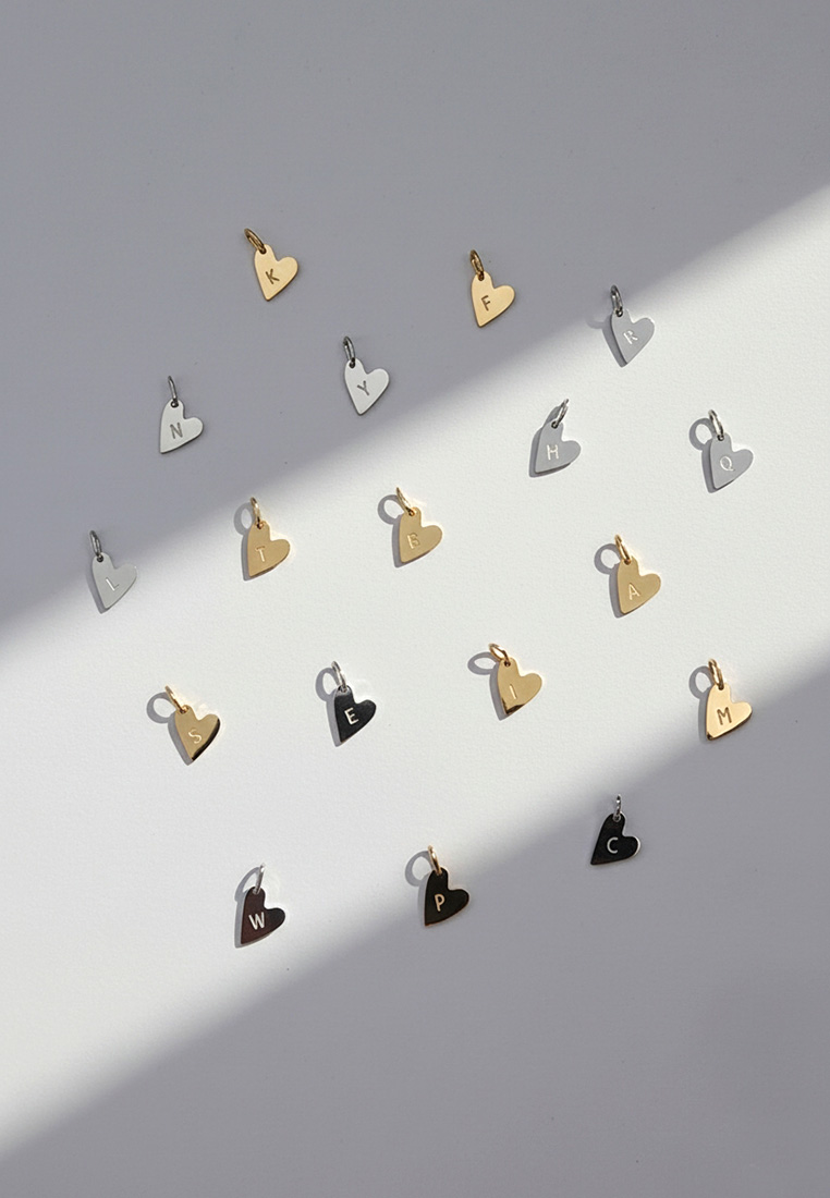 Yours Truly Initial Heart Necklace Yours Truly Initial Heart Necklace