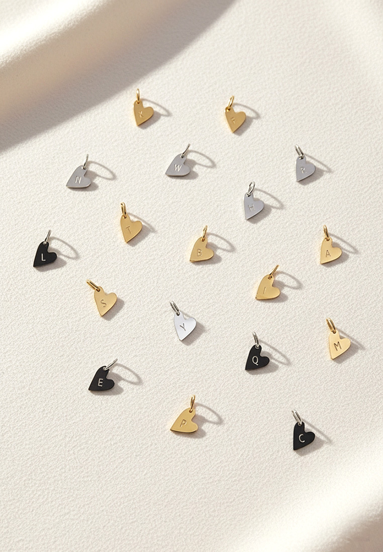 Yours Truly Initial Heart Necklace Yours Truly Initial Heart Necklace