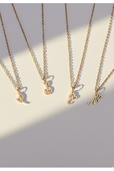 Initial Heart Necklace