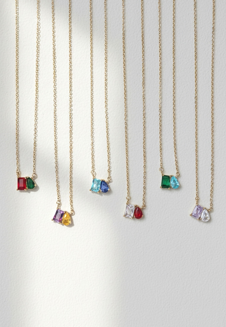 Toi et Moi Birthstone Necklace Toi et Moi Birthstone Necklace