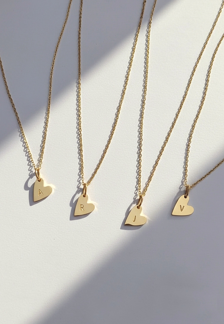Yours Truly Initial Heart Necklace Yours Truly Initial Heart Necklace
