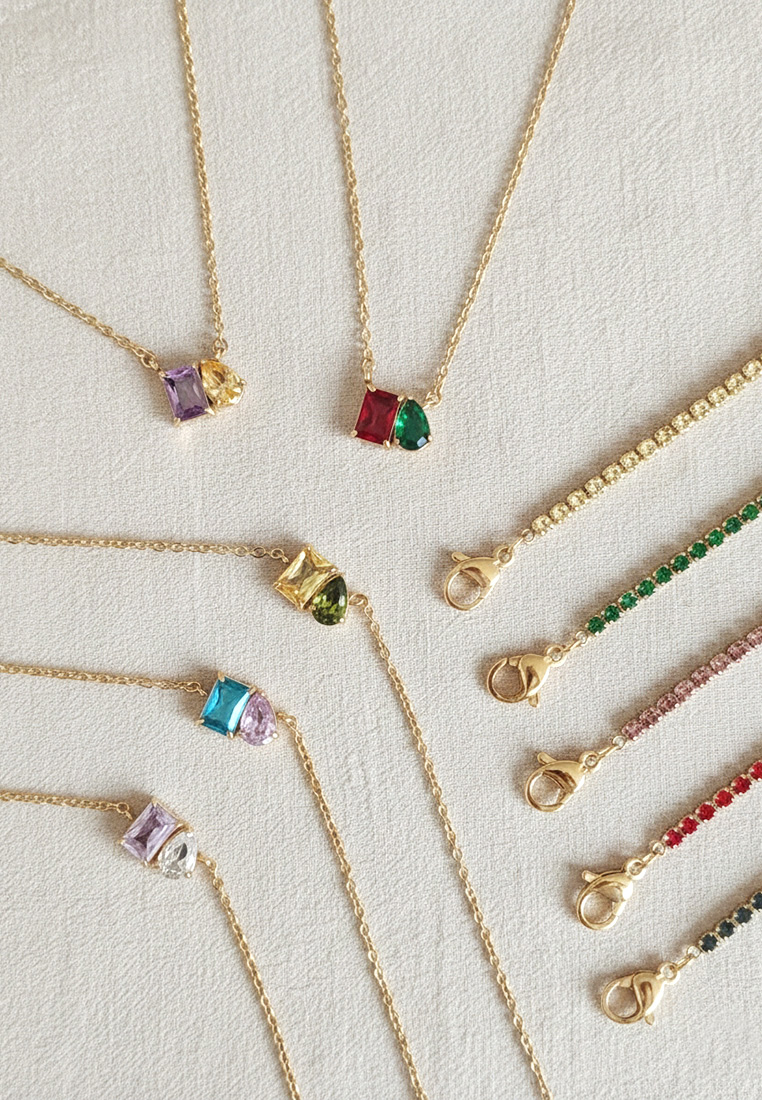 Toi et Moi Birthstone Necklace Toi et Moi Birthstone Necklace