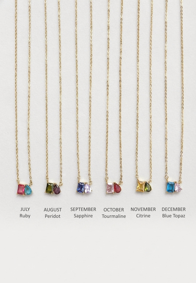 Toi et Moi Birthstone Necklace Toi et Moi Birthstone Necklace