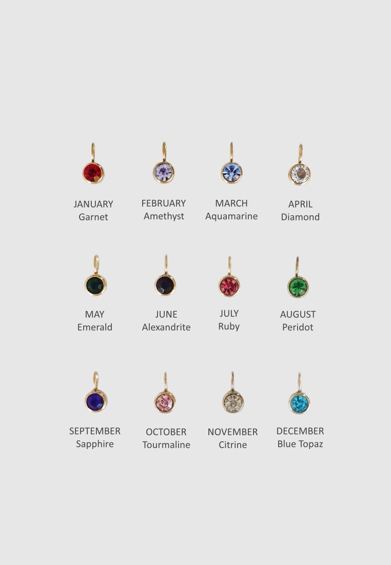 Solitaire Birthstone Necklace Solitaire Birthstone Necklace