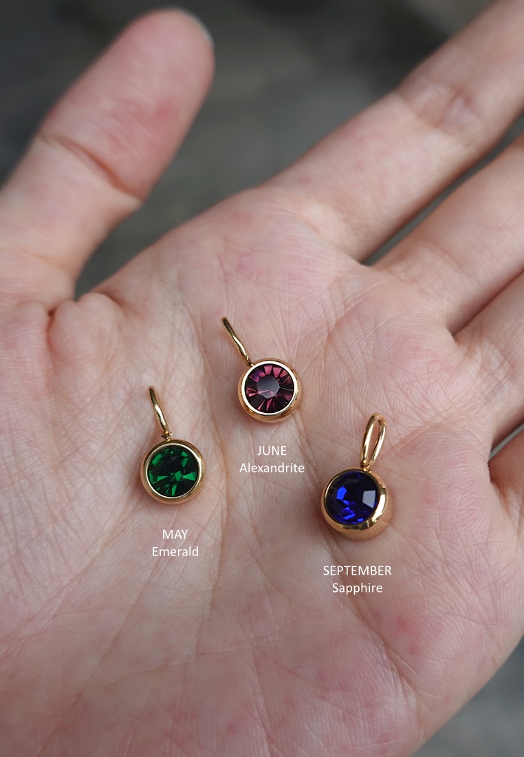 Solitaire Birthstone Necklace Solitaire Birthstone Necklace