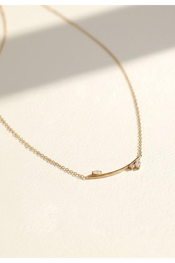 Lira Crescent Spark Necklace