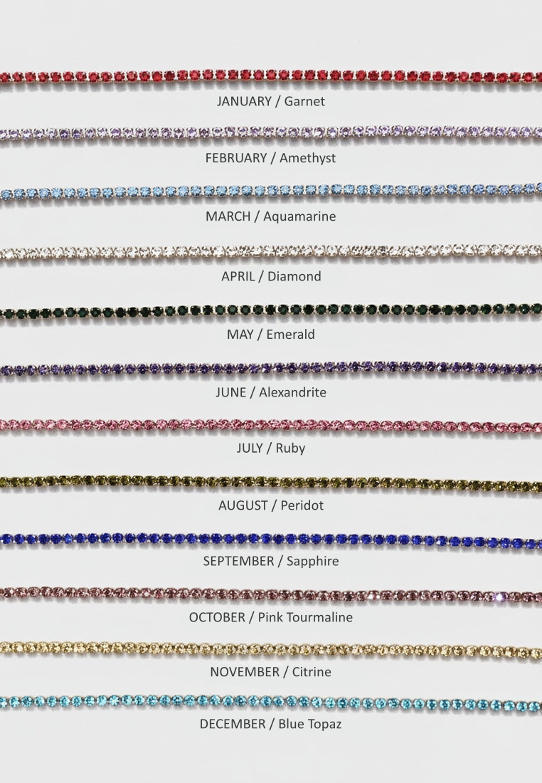 Birthstone Tennis Bracelet Birthstone Tennis Bracelet