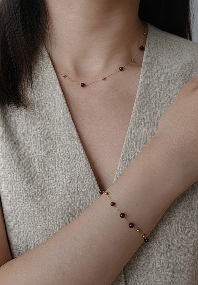 Red Garnet Layered Bracelet Red Garnet Layered Bracelet