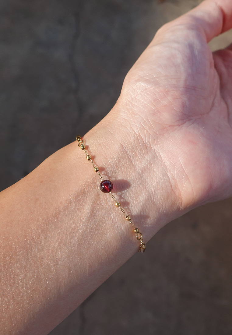 Scarlet Red Garnet Bracelet Scarlet Red Garnet Bracelet