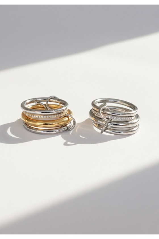 4 x Eternity Interlocking Ring