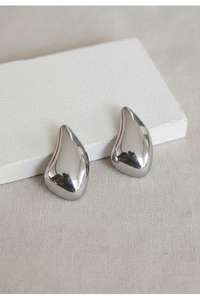 Sculptural Liquid Drop Earrings