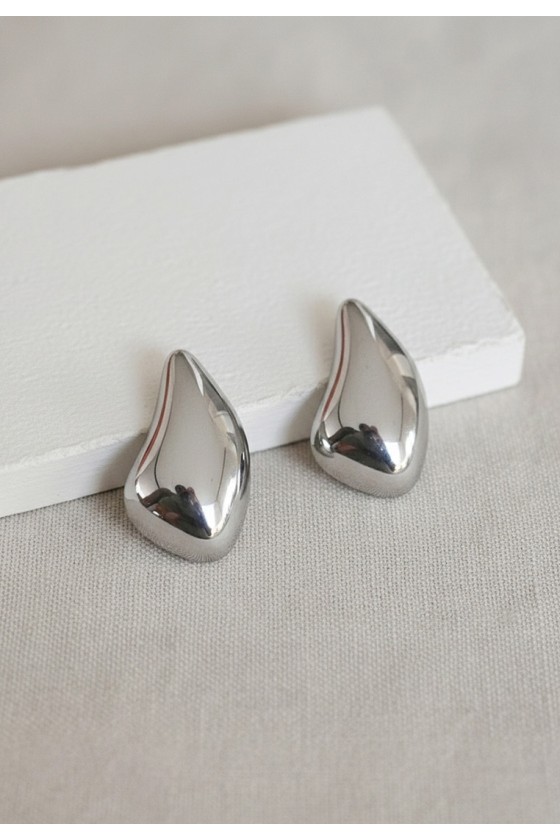 Sculptural Liquid Drop Earrings