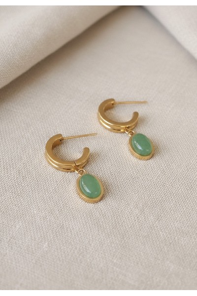 Aventurine Drop Earrings