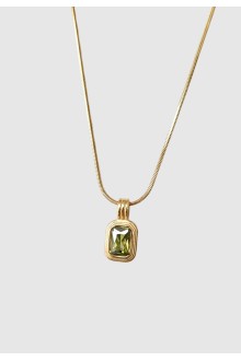 Olive Heirloom Pendant Necklace