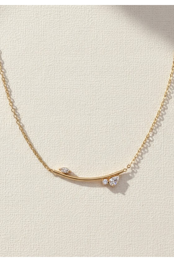 Lira Crescent Spark Necklace