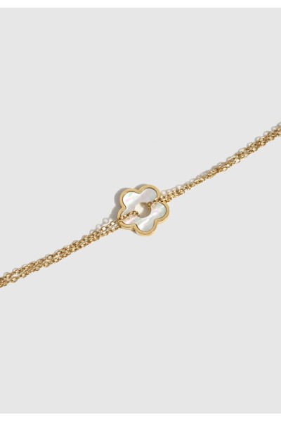 Mother-of-Pearl Floral Bracelet