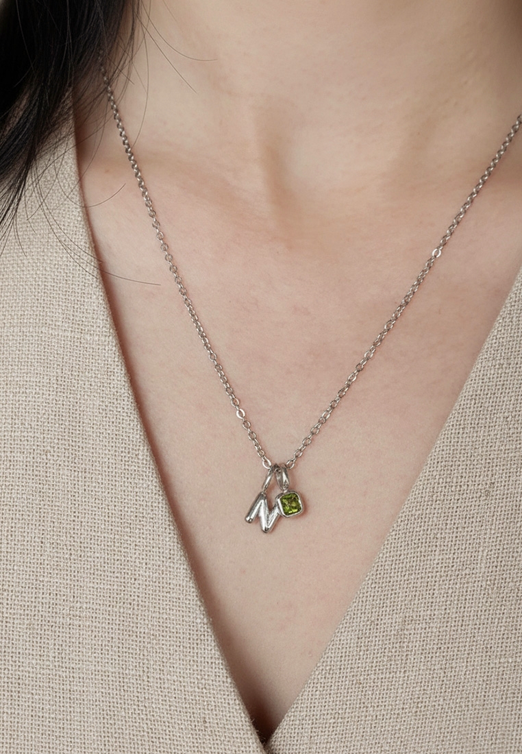 Keepsake Initial Birthstone Necklace Keepsake Initial Birthstone Necklace
