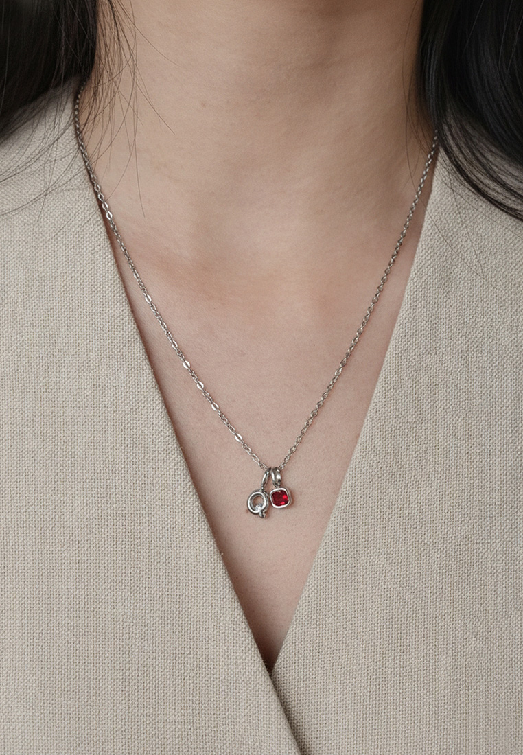 Keepsake Initial Birthstone Necklace Keepsake Initial Birthstone Necklace