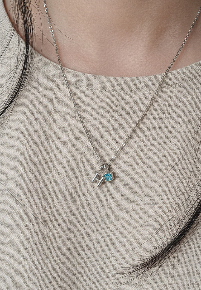 Keepsake Initial Birthstone Necklace Keepsake Initial Birthstone Necklace