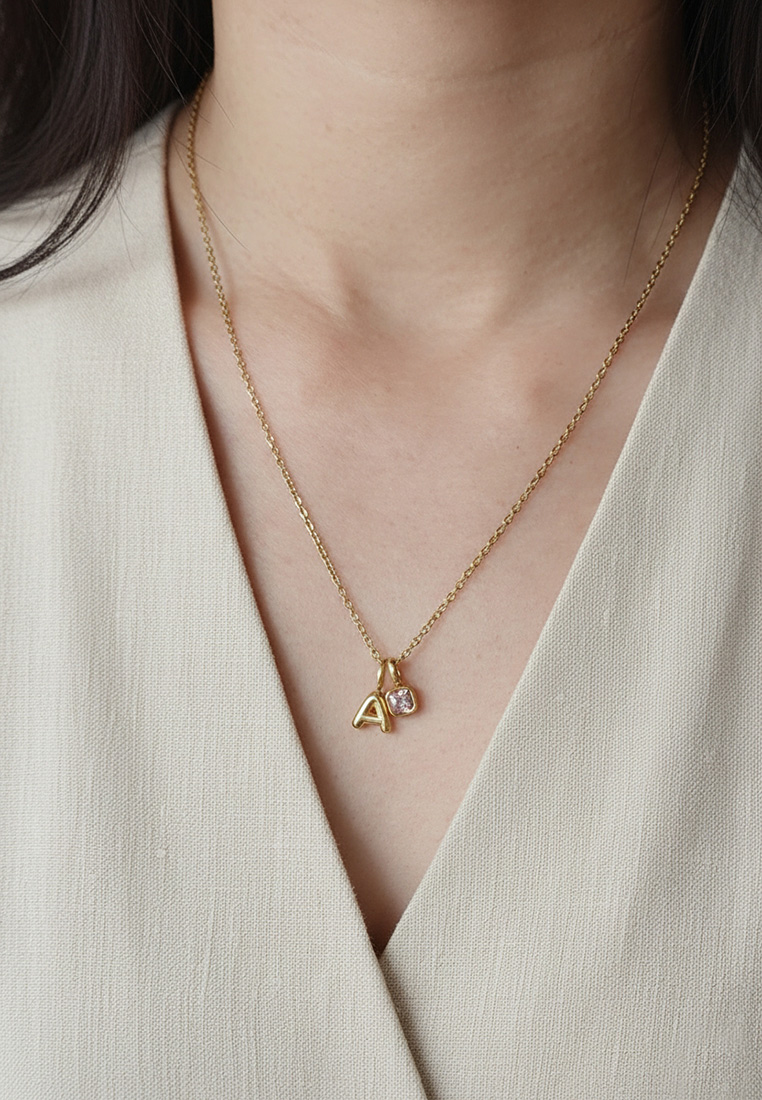 Keepsake Initial Birthstone Necklace Keepsake Initial Birthstone Necklace