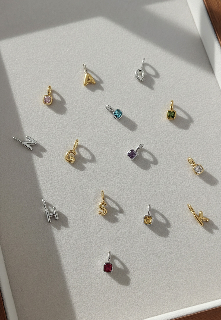 Keepsake Initial Birthstone Necklace Keepsake Initial Birthstone Necklace