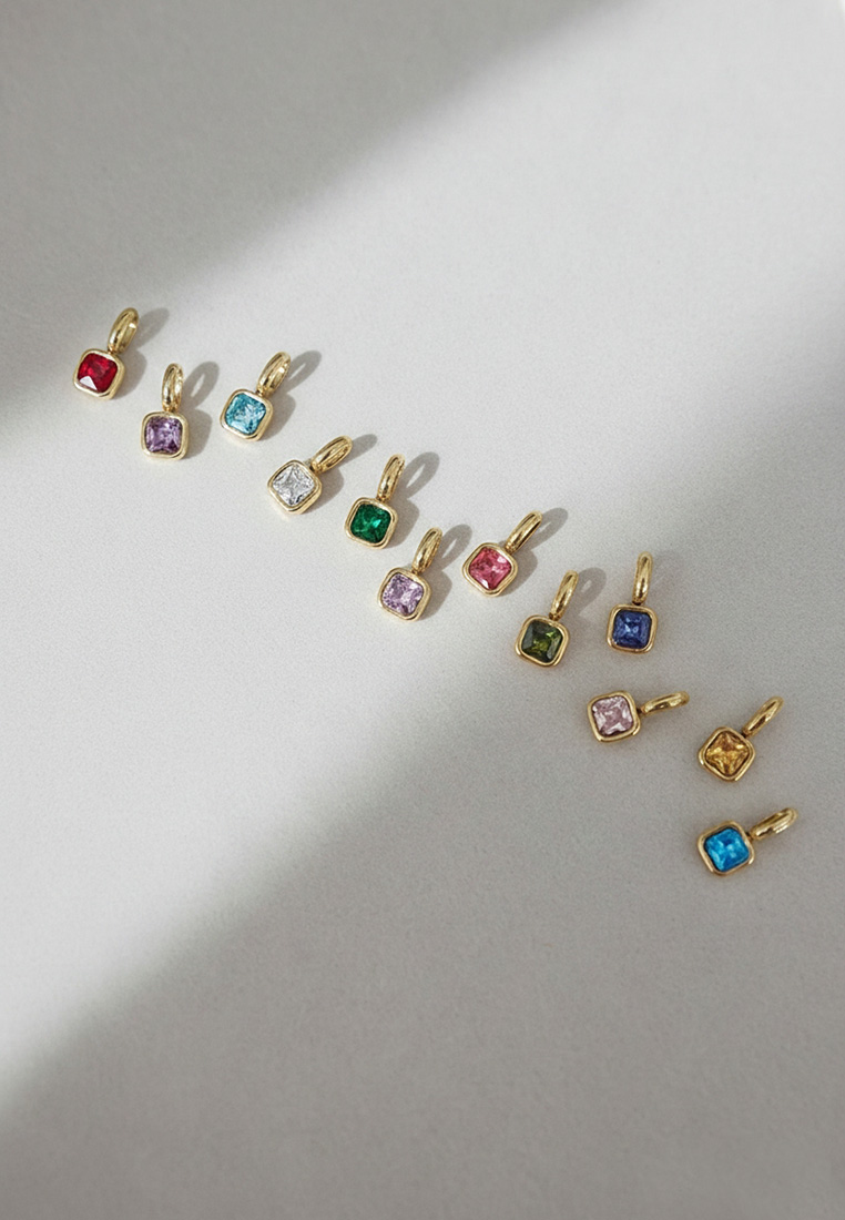 Keepsake Initial Birthstone Necklace Keepsake Initial Birthstone Necklace